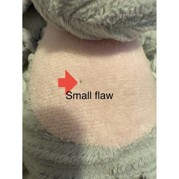 Soft Ribbed Plush Elephant Stuffed Animal Toy For Babies & Toddlers By Chickpea - Picture 2 of 4